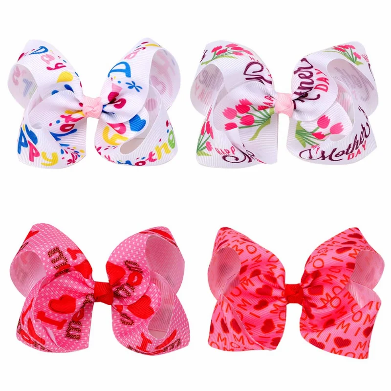 Top Trends: Cute Bows Hair Clips Sweet Heart Print Hairpins For Women Girls Hairgrips Barrettes Valentine's Day Headwear Hair Accessories Shoppable Styles - Image 6