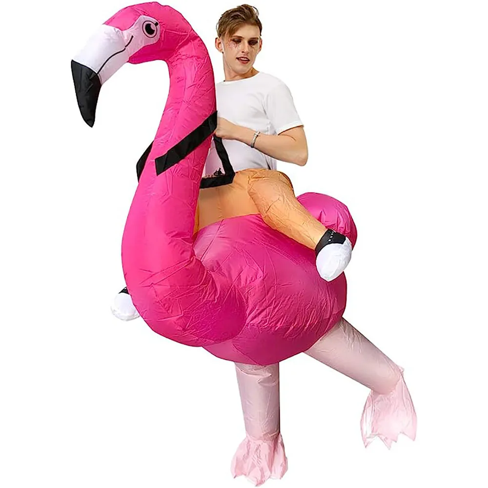 Top Trends: Flamingo Inflatable Costume Christms Mascot Costume For Women Adults Kids Halloween Cartoon Anime Mascot Cosplay For Party Shoppable Styles