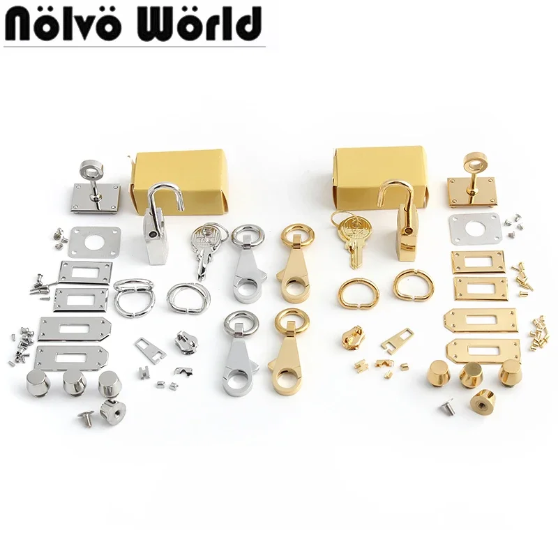 Top Trends: 2-10Sets Gold, Silver Metal Twist Locks For Leather DIY Handbags Purse Tote Bags Case Clasps Closure Buckles Hardware Accessories Shoppable Styles