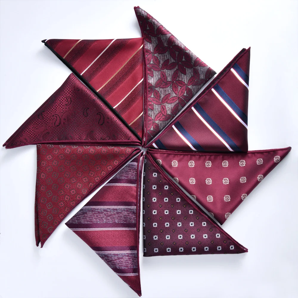 Top Trends: Handkerchief For Men Wine Red Pocket Square Silk Luxury Handkerchief For Wedding Shoppable Styles