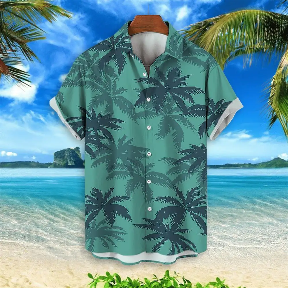 Top Trends: 2024 Coconut Tree Hawaiian Shirt Party Summer Men's Clothing Top Tshirt Men's Shirts Casual Shirt For Men Short Sleeved Fashion Shoppable Styles