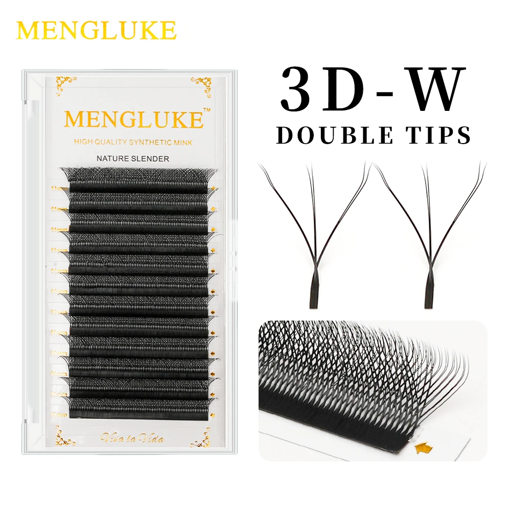 Top Trends: MENGLUKE 3D W Shaped Bloom Automatic Flowering Premade Fans Eyelashes Extensions Natural Soft Light High Idividual Lashes Shoppable Styles