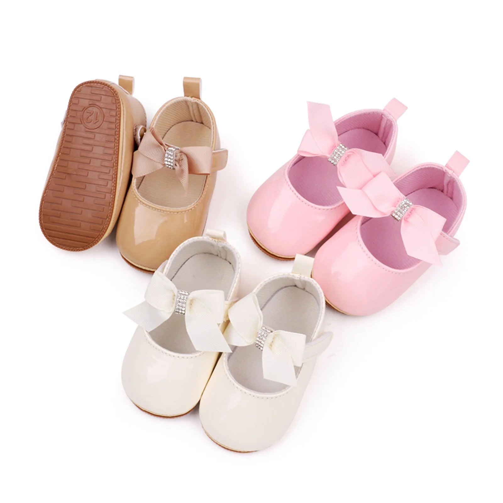 Top Trends: EWODOS Toddler Baby Girls Bowknot Princess PU Shoes Cat Pattern Mary Jane Flats Dress Walking Shoes For Newborn Infant Baby Shoppable Styles