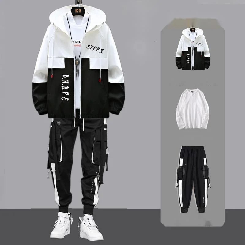 Top Trends: Men Tracksuit Autumn Sportswear Two Piece Sets Man Hip Hop Fashion Sweatpants Brand Clothing Mens Students Sweatsuit Hoodie Suit Shoppable Styles