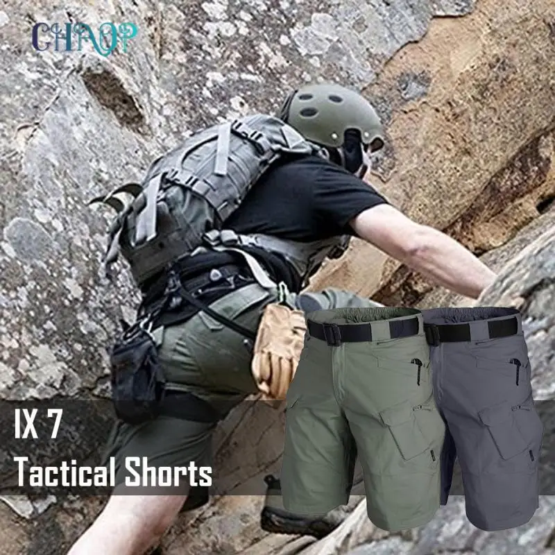 Top Trends: 2022 Men Urban Military Tactical Shorts Outdoor Waterproof Wear-Resistant Cargo Shorts Quick Dry Multi-pocket Hiking Pants 5XL Shoppable Styles