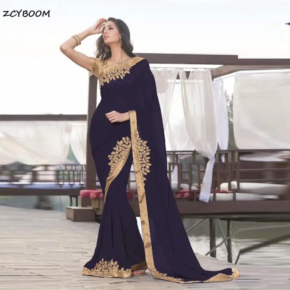 Top Trends: 2023 Elegant Navy Blue Indian Mermaid Formal Evening Dresses Gold Appliques Long Women Dresses Arabic Dubai Party Gown Dresses Shoppable Styles