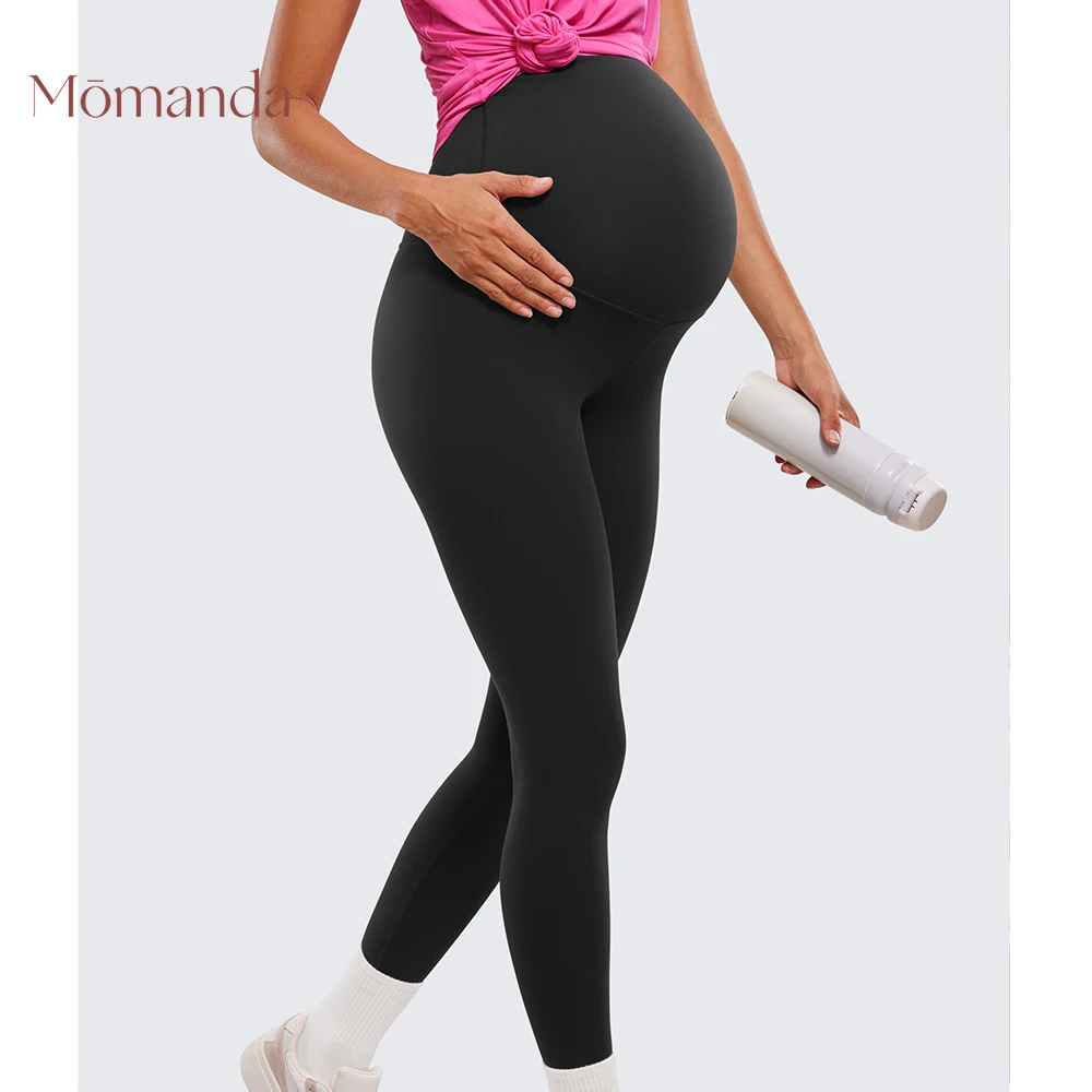 Top Trends: Womens Butterluxe Maternity Leggings Over The Belly 25" - Buttery Soft Workout Activewear Yoga Pregnancy Pants Sport Shoppable Styles