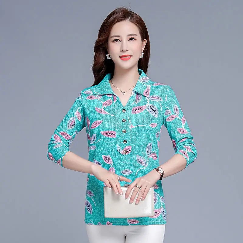 Top Trends: Korean Vintage Women Casual Shirts Spring Autumn Long Sleeve Pullovers Floral Printing Big Size Bottoming Loose Fashion Blouses Shoppable Styles - Image 3