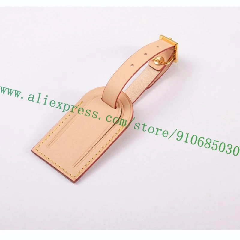 Top Trends: Nametag Vachetta Calfskin Airline Tag Name Label For Designer Bag Travel Luggage Duffle Initials Letters Hot Stamp Small Size Shoppable Styles