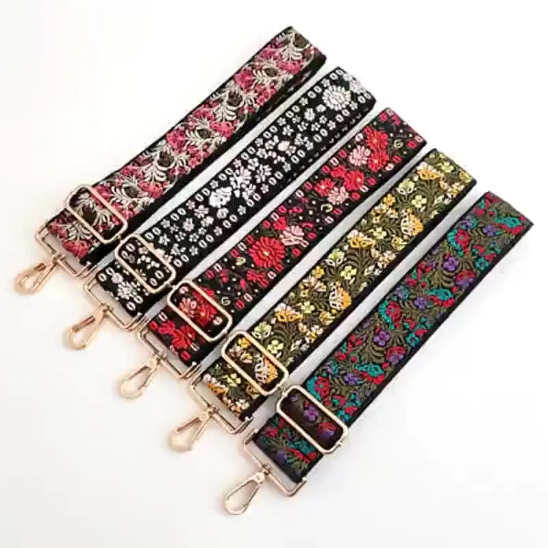 Top Trends: Flowers Bag Strap Women Handbag Belt Wide Shoulder Bag Strap Replacement Strap Accessory Bag Part Adjustable Belt For Bag 130cm Shoppable Styles