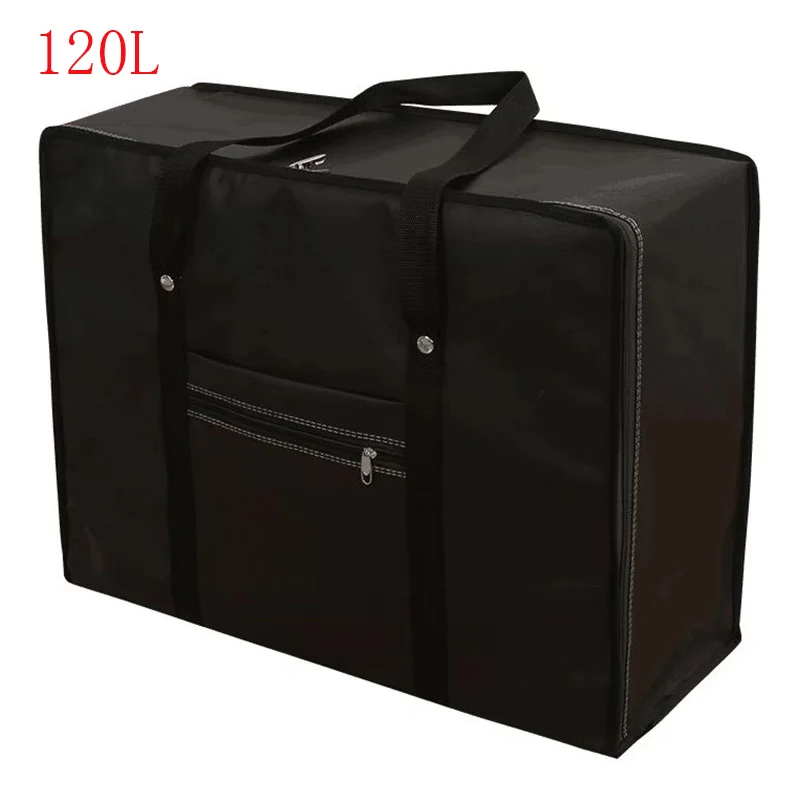 Top Trends: Waterproof Thickening Luggage Bag Travel Clothes Storage Bags Zipper Big Vacation Trip Clothing Duffle Bag Aircraft Shipping Bag Shoppable Styles