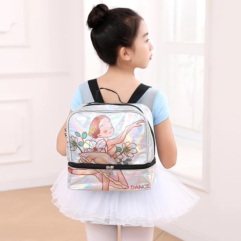 Top Trends: New Kids Ballet Backpack Laser Dance Bags Pack Leotard Adjustbable Double Shoudlers Latin Bags Ballerina Schoolbags Shoppable Styles