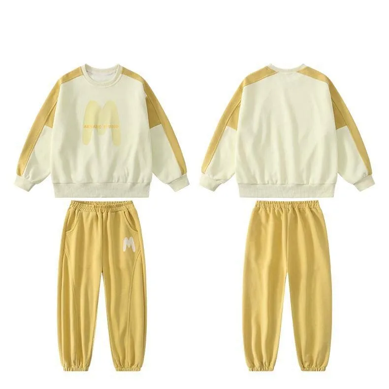 Top Trends: Girls New 2023 Spring Sports Suit Children Casual Korean Style Two Piece Sets 6 8 10 12 14 Years Youth Teenage Girls Clothing Shoppable Styles - Image 6