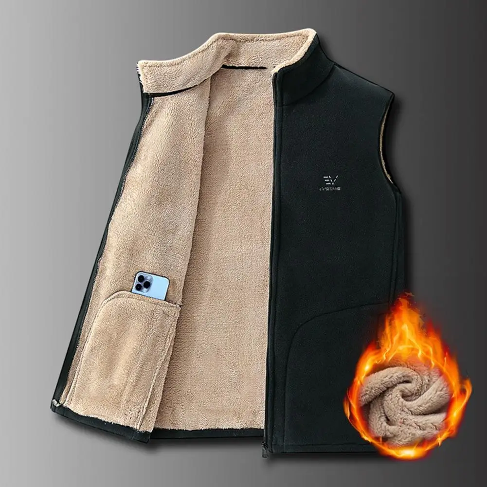 Top Trends: Plus Size Cashmere Men Sleeveless Vest Jackets Fashion Wool Male Cotton-Padded Coats Warm Waistcoats Clothing 4XL Shoppable Styles