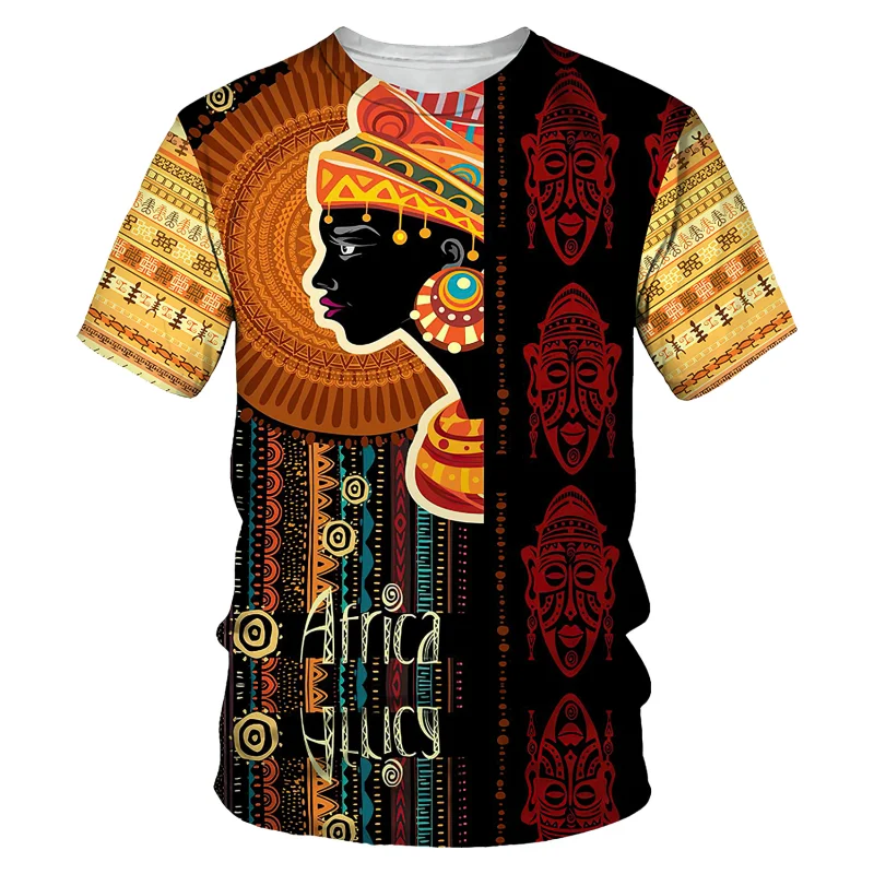 Top Trends: African Harajuku Men&#039;s T-shirt Summer Leisure O-neck Oversized Short Sleeve Fashion Trend Vintage Clothes Streetwear Hip Hop Tee Shoppable Styles