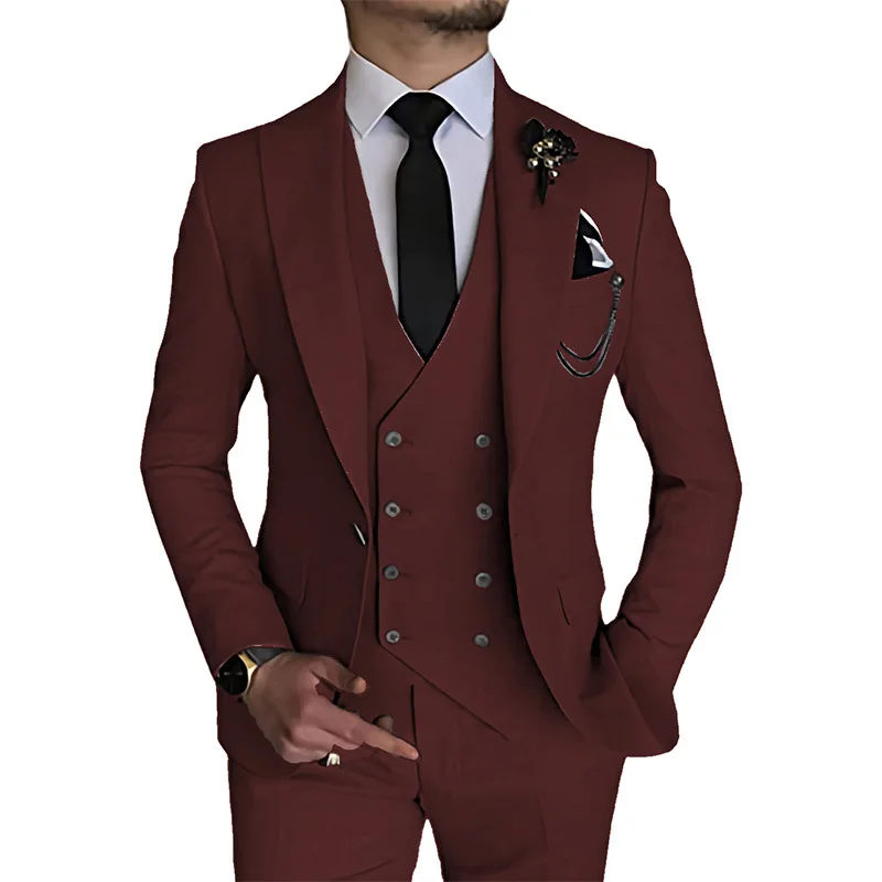 Top Trends: Sophisticated Men's Three Piece Suit - Perfect For Weddings And Special Occasions Trajes Elegante Para Hombres Trajes De Hombre Shoppable Styles - Image 5