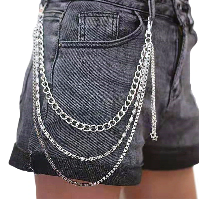 Top Trends: Unisex Punk Chains For Pants Heavy Duty Chains Hip Hop Trousers Jeans Chain With Lobster Clasps For Wallet Keys Shoppable Styles