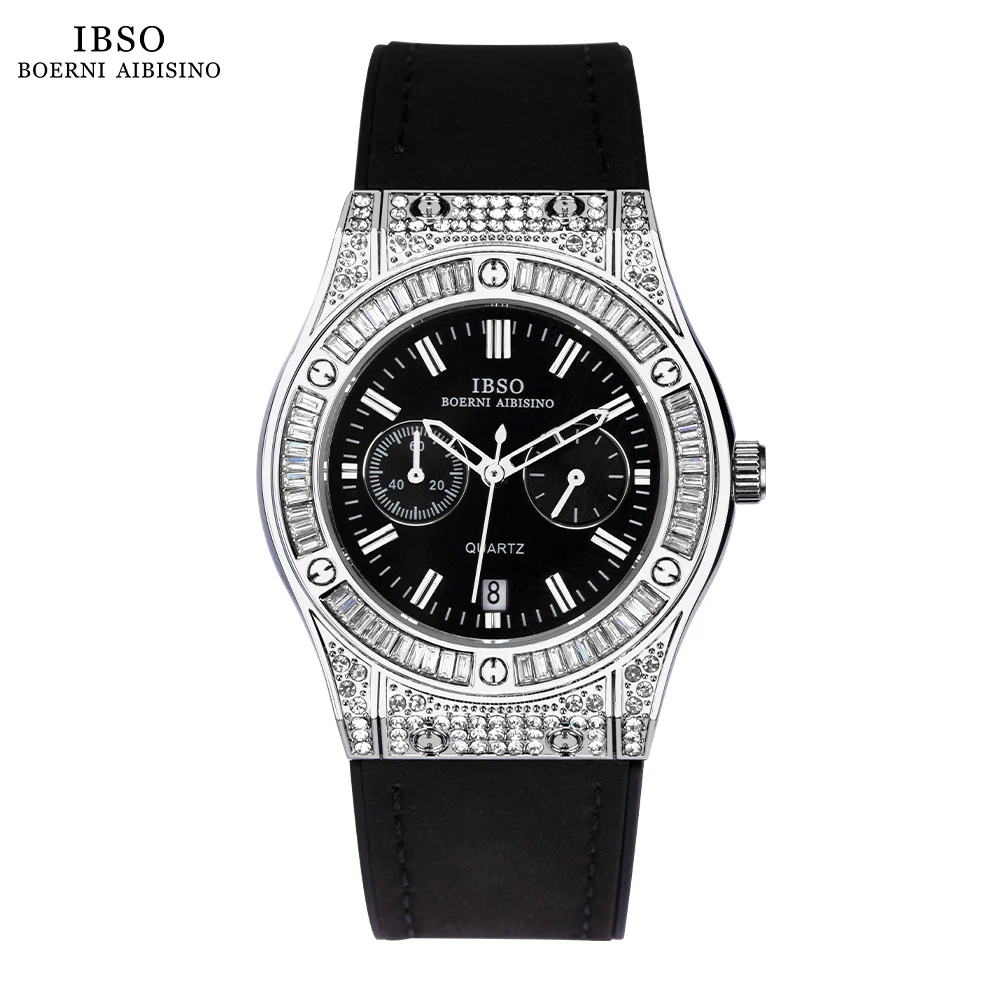 Top Trends: IBSO Women New Luxury Shinning Zircon Dial Quartz Watch Full Calendar Japanese Movement 3ATM Waterproof Watches Ladies 9818 # Shoppable Styles