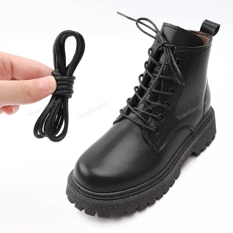 Top Trends: Cotton Waxed Shoelaces Round Oxford Shoe Laces Boots Laces For Shoes Waterproof Leather Shoelace 60 / 80 / 100 / 120 / 140 / 180cm 1Pair Shoppable Styles - Image 6