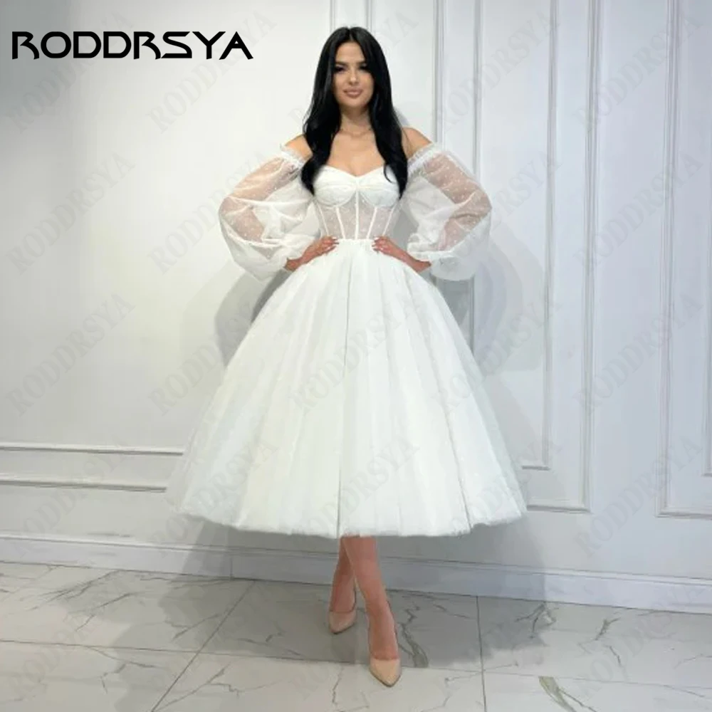 Top Trends: RODDRSYA Sweetheart Princess Wedding Dresses Elegant Short A-Line Bridal Gowns Sexy Lace Up Backless Tulle Vestidos De Novia Shoppable Styles