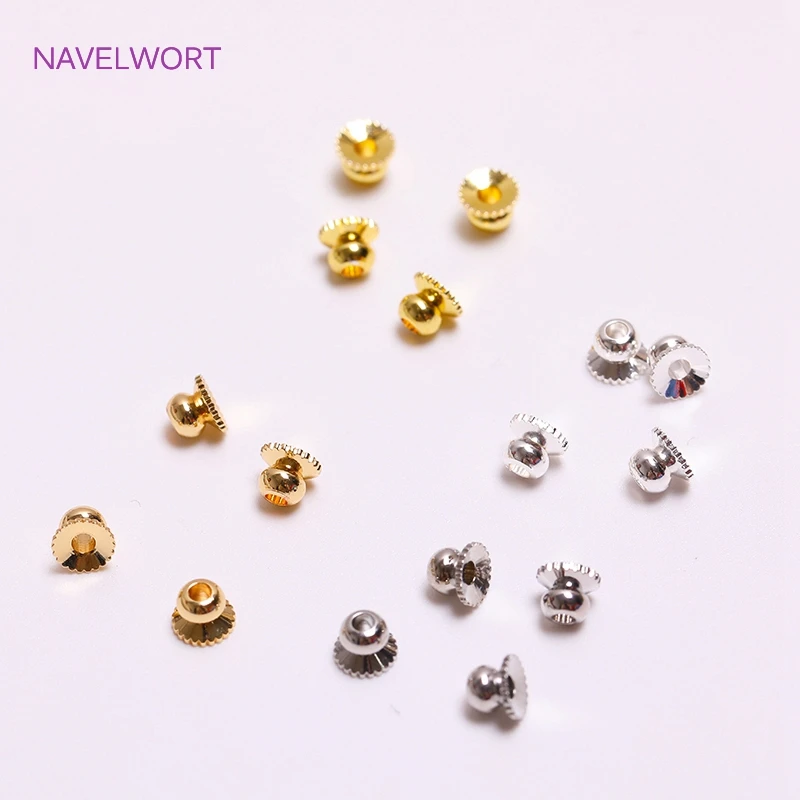 Top Trends: 14K / 18K Gold Plated Bead Caps Spacer Beads For Bracelet, Separators For Beads, DIY Jewellery Making Supplies Wholesale Shoppable Styles