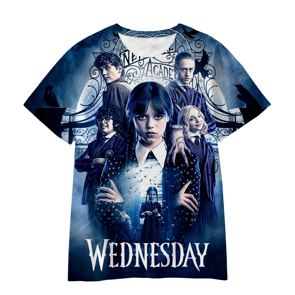 Top Trends: 2023 New Wednesday Addams 3D Printing T-shirt Men Women And Children Summer Casual Pop New Style Clothing Tee Tops Cool Clothes Shoppable Styles - Image 6