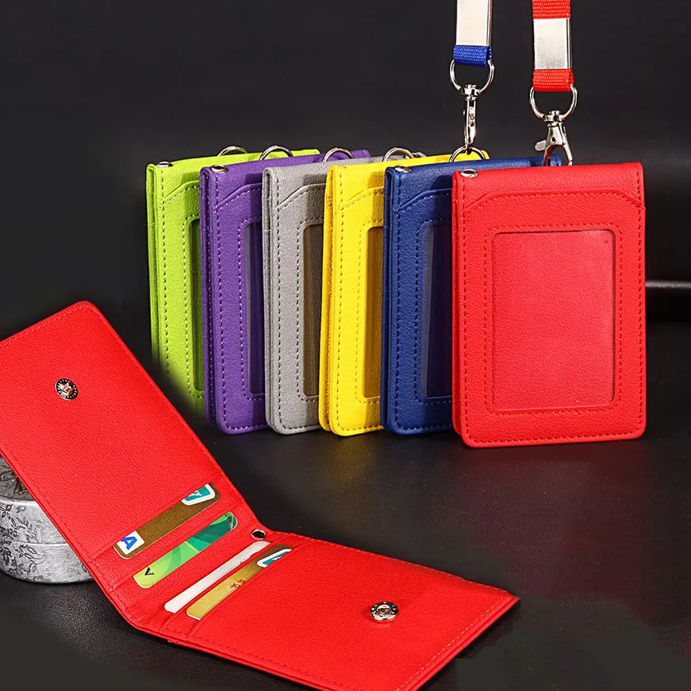 Top Trends: Fashion Business Student Neck Strap Stationery Card Holder With Lanyard Badge Holder ID Desk Organizer Bus Cards Cover Shoppable Styles