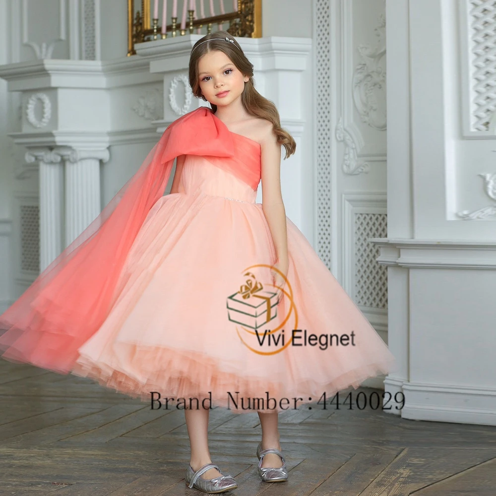 Top Trends: Sparkle Sleeveless Flower Girl Dresses For Birthday 2023 New Summer Ankle Length Communion Wedding Party Gowns With Bow فساتين ا Shoppable Styles - Image 2