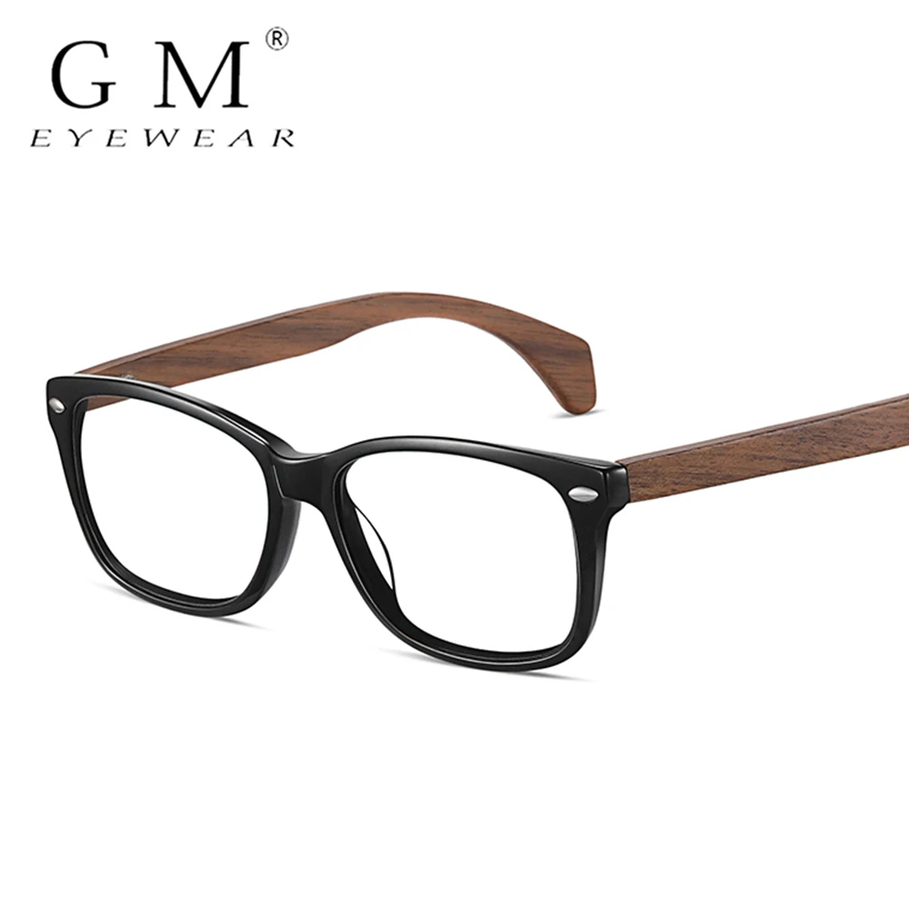 Top Trends: G M - Acetateframes Retro Anti-blue Light Glasses, Fashion Future, Men's And Women's Wood Reading Glasses High Quality Eyeglass Shoppable Styles