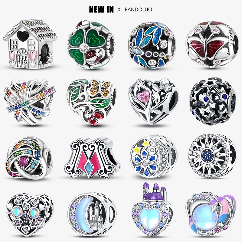 Top Trends: 2024 Original New In Fairy Tale Town Series Round Heart Shaped Beads Fit Pandora Bracelet 925 Silver Women Bead DIY Jewelry Gift Shoppable Styles