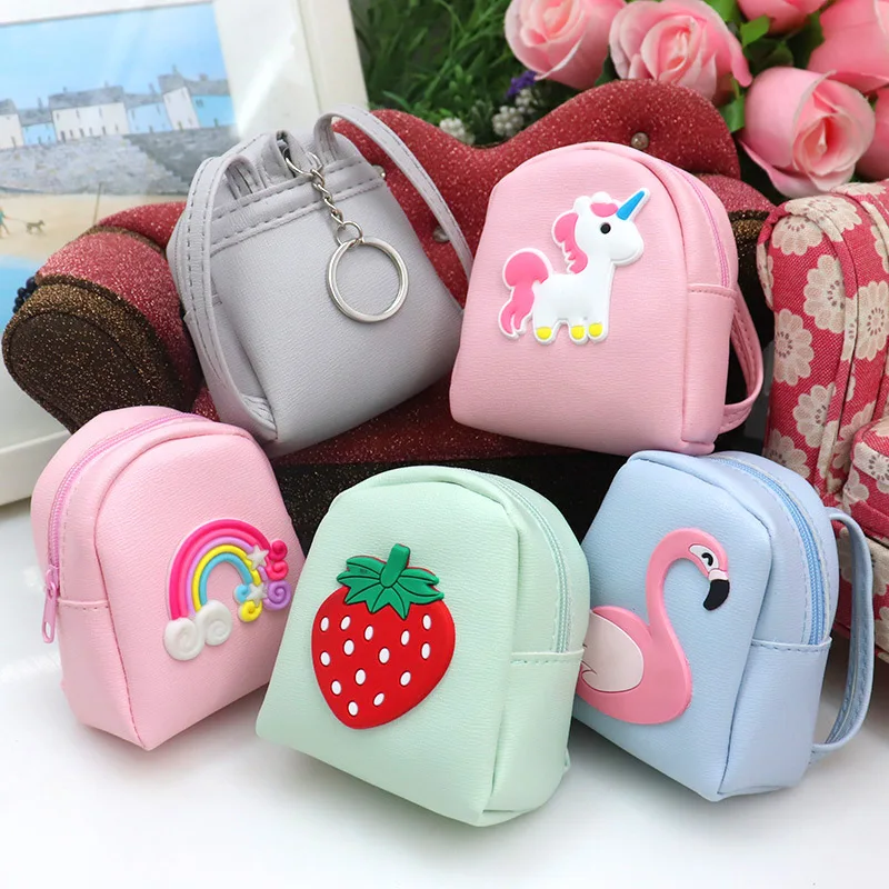 Top Trends: Children's Mini Handbags Baby Girls PU Leather Small Bags Cute Cartoon Annimals Kids Coin Purse Wallet Money Bag Shoppable Styles