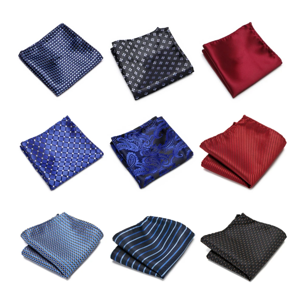 Top Trends: Hot Sale 2023 New Design Silk Handkerchief Pocket Square Men Solid Abraham Lincoln&#039;s Birthday Fit Wedding Suit Workplace Shoppable Styles