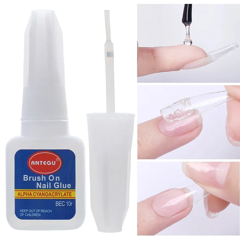 Top Trends: 2 / 10ML Nail Glue For Acrylic Fast Drying Nail Tip Glue Professional False Nails Tips Glue For Strong Nails Rhinestone Adhesive Shoppable Styles