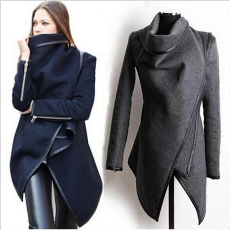 Top Trends: Women Trench Coat Long Cashmere Overcoats Trench Woolen Coat Female Warm Wool Long Sleeve Overcoat Shoppable Styles