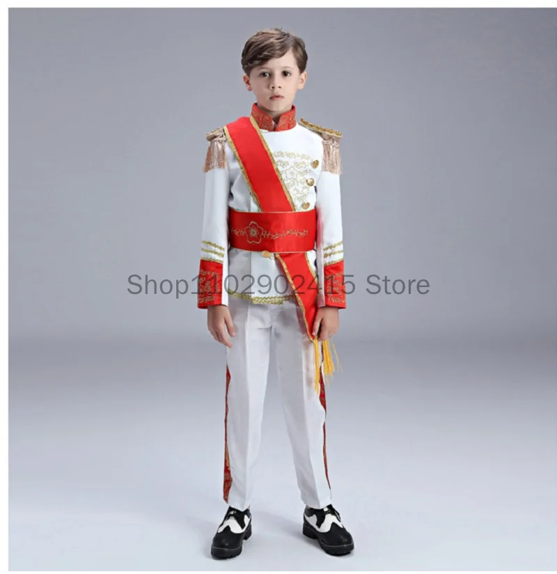 Top Trends: Men Boy British Royal Costume Queen's Guard Uniform Prince William Royal Guards Soldiers Costume European Prince Suit Full Set Shoppable Styles - Image 4