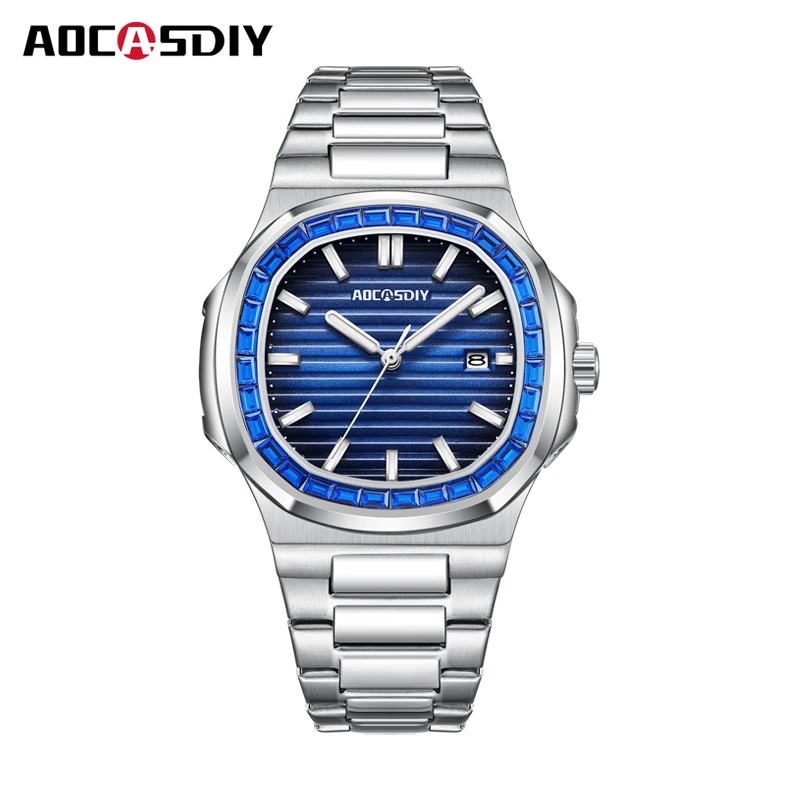 Top Trends: Watch For Men Luxury Watch Business Waterproof Male Clock Luminous Date Stainless Steel Square Quartz Men Watch Reloj Hombre Shoppable Styles