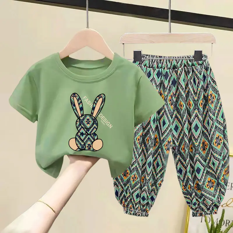 Top Trends: Summer Cotton Children Clothing Set Boy Girl Clothes Suit Baby Sets Tshirt + Pants 2 Piece Toddler Loungewear Soft Tracksuit Shoppable Styles