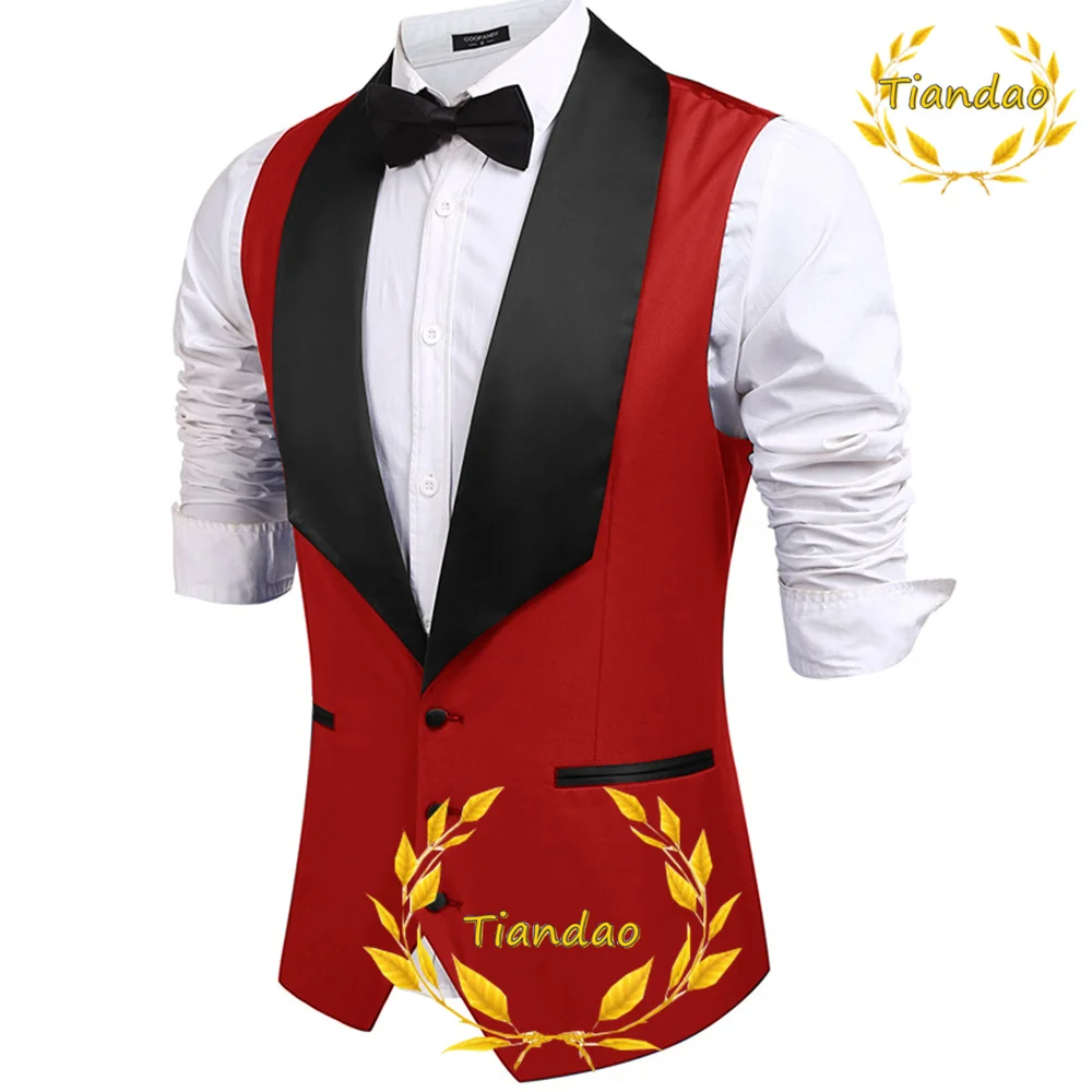 Top Trends: Men&#039;s Suit Vest Wedding Groom Sleeveless Jacket Lapel Slim Fit Workwear 3 Buttons Waistcoat Steampunk Chaleco Hombre Shoppable Styles