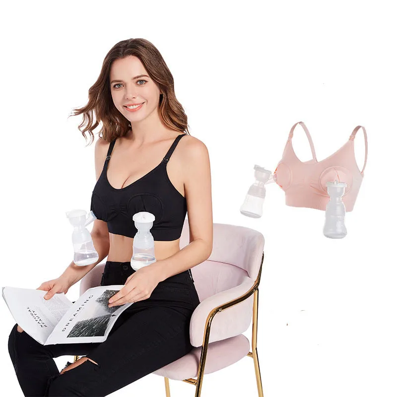 Top Trends: Maternity Bra Cotton Bra For Nursing Push Up Hands Free Breast Pump Maternity Breast Feeding Bra Women Underwear Clothing Shoppable Styles