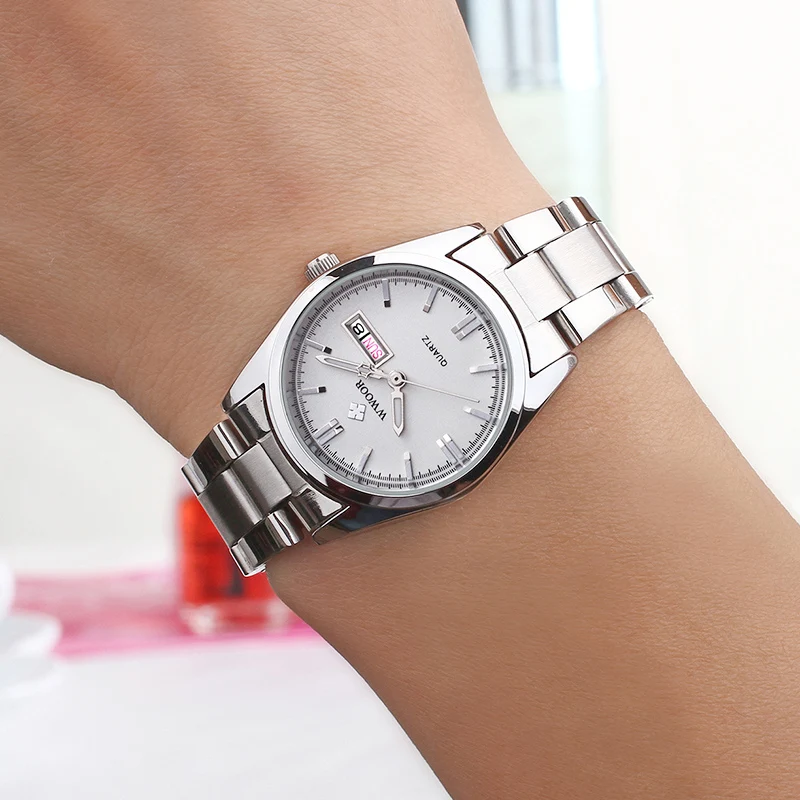 Top Trends: Montre Femme 2023 WWOOR Fashion Ladies Watches Waterproof Quartz Silver Clock Women Automatic Date Dress Wrist Watch Reloj Mujer Shoppable Styles