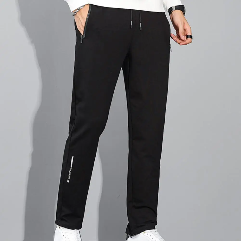 Top Trends: Elastic Waist Pants Cozy Men&#039;s Winter Pants Soft Thick Elastic Waist Loose Straight Fit With Drawstring Pockets Sports Pants Shoppable Styles