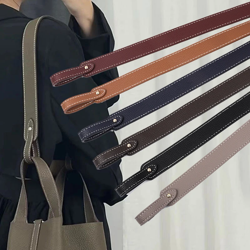 Top Trends: 66cm Brown Black PU Leather Bag Strap Handbag Shoulder Bag Strap Belt Bucket Bag Accessories Replacement No Hook Shoulder Straps Shoppable Styles