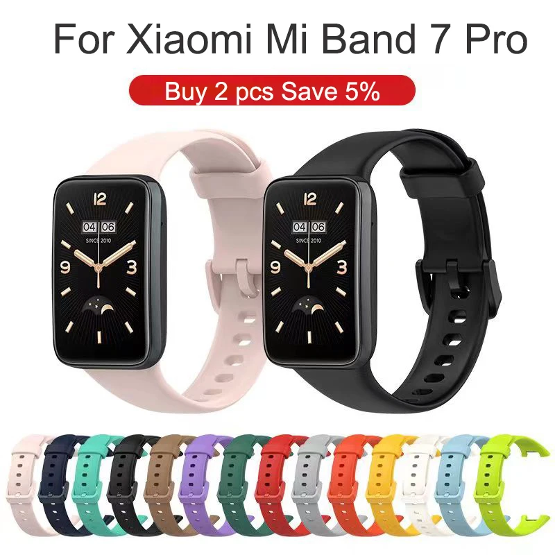 Top Trends: Watch Strap For Xiaomi Mi Band 7 Pro Wristband Liquid Silicone Bracelet WristStrap For MiBand 7pro Correa Smartwatch Accessories Shoppable Styles