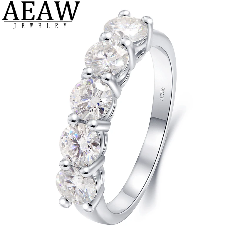 Top Trends: 2.0CTW Round Cut DEF Color CVD HPHT Lab Grown Diamond 14K White Gold Female Gold Ring, Wedding Ring Pave Set Style Shoppable Styles