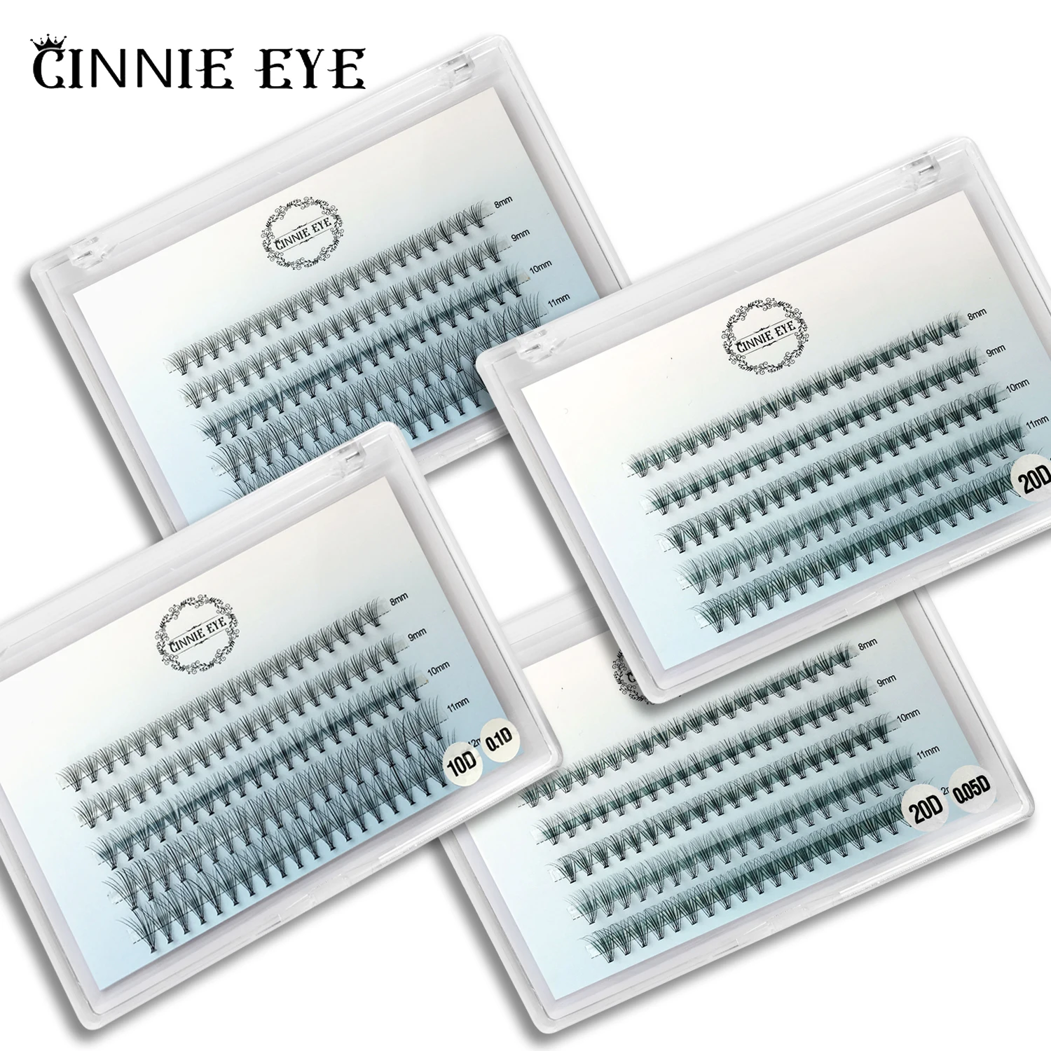 Top Trends: New 100 Clusters Lashes Individual Cluster Ready Fan Bunches Mink Eyelash Extension 20D / 30D Russia Volume Bundle Cashmere Lash Shoppable Styles