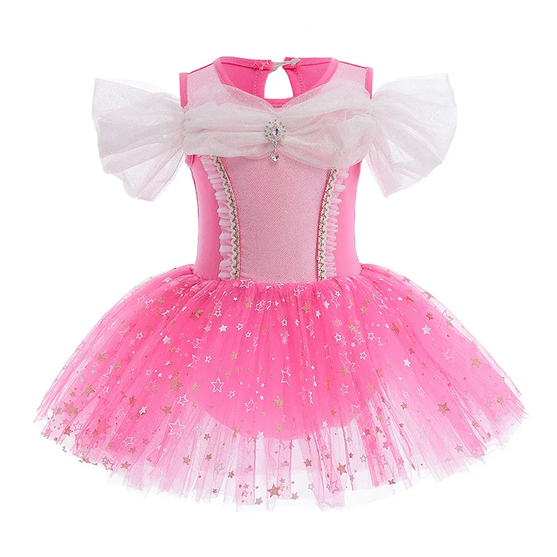 Top Trends: Girls Elsa Mermaid Tutu Dress Rapunzel Belle Aurora Kids Princess Cosplay Tulle Costume Toddler Performance Ballet Dance Clothes Shoppable Styles - Image 6