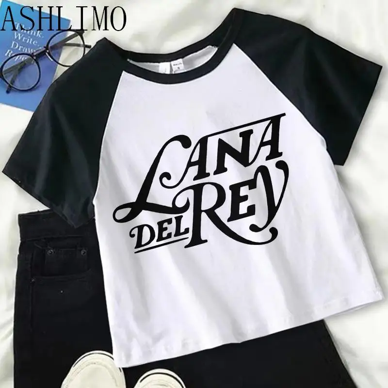 Top Trends: Lana Del Rey Crop Top Clothing Aesthetics T Shirt Women Funny Print Fans Tshirt Streetwear Ladies Graphic Summer Female T-shirts Shoppable Styles