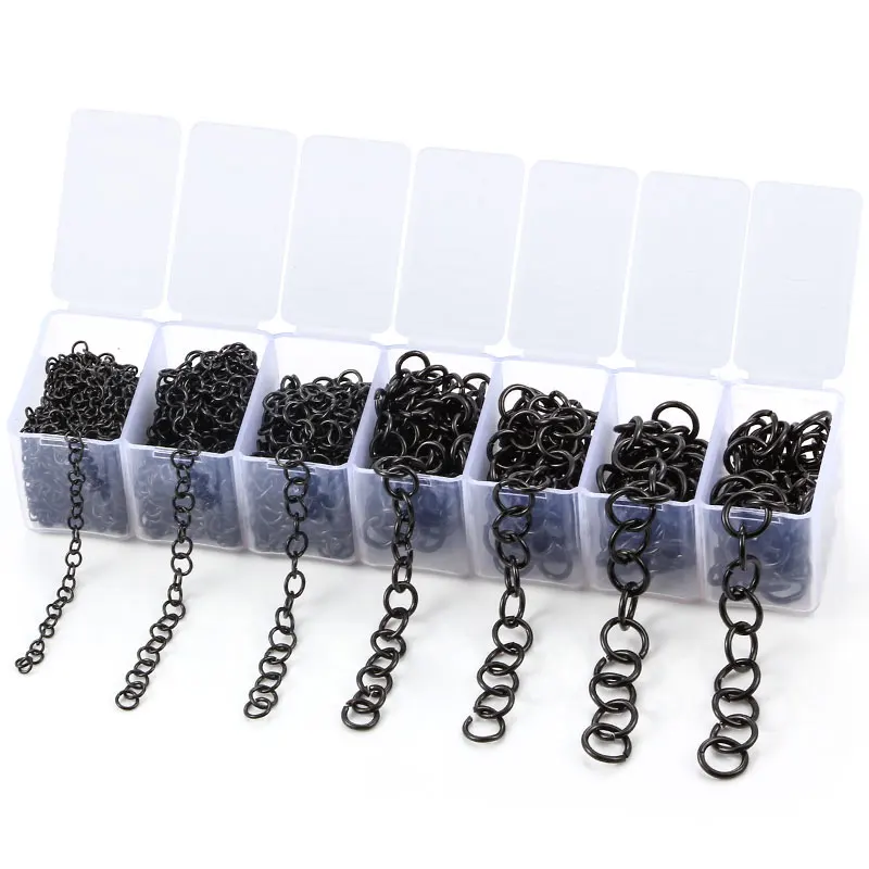 Top Trends: Box Set Stainless Steel Black Open Jump Rings For Jewellery Making Supplies Accessorie DIY Necklace Earring Connector Findings Shoppable Styles