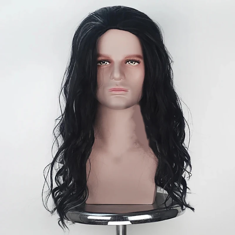 Top Trends: HAIRJOY Synthetic Hair Wigs Male Long Curly Middle Part Black Dark Brown Wig For Man Shoppable Styles