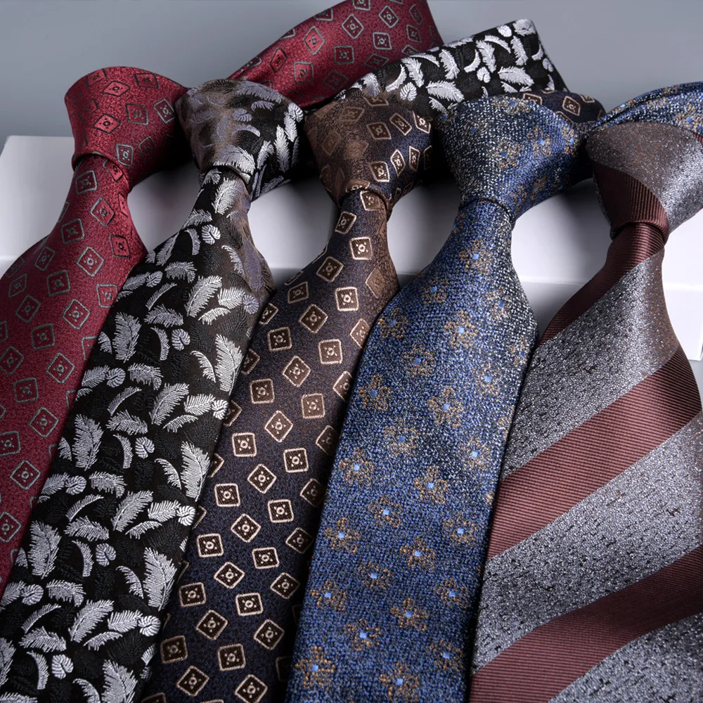 Top Trends: NEW 8CM Tie Striped Jacquard Ties Wedding Gravatas Formal Business Neckties Gifts For Men Shoppable Styles